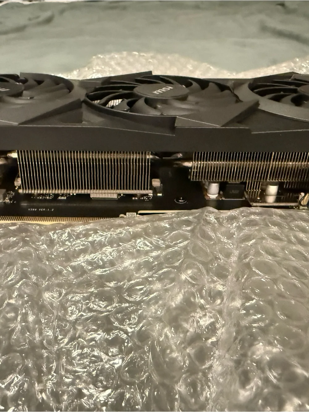 MSI Black Graphics Card Backplate with Silver Dragon Accent